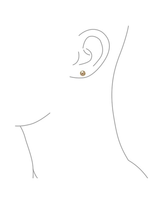 VicStoneNYC Fine Jewelry Metallic Ball Timeless Stud Solid Earrings