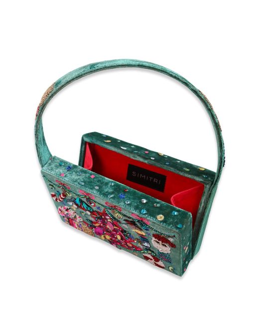 Simitri Green The Cutest Ugly Christmas Box Clutch