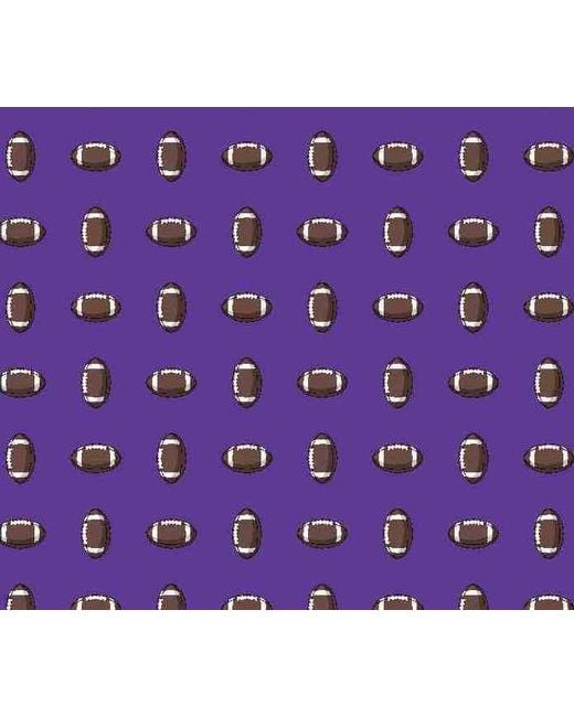 Lazyjack Press Purple Touchdown Tie for men