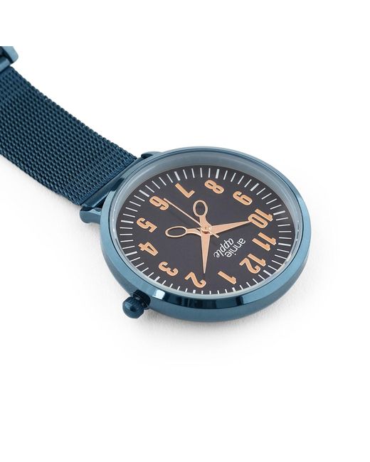 Bermuda Watch Company Blue Annie Apple Rose/ Mesh Nurse Fob Watch