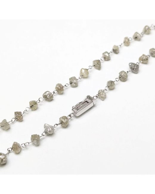 Rahul's Jewels Metallic 7.25" Genuine Diamond Rough Bracelet