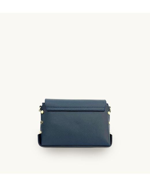 Apatchy London Blue The Bloxsome Leather Crossbody Bag