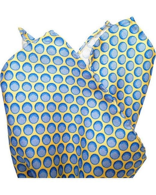 Lazyjack Press Blue Balls Pocket Square for men