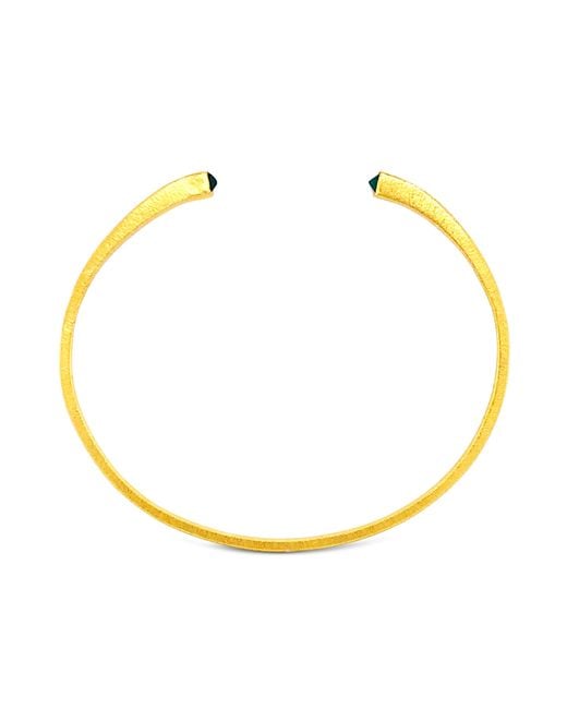 GEM BAZAAR Metallic Grace Bangle With Quartz