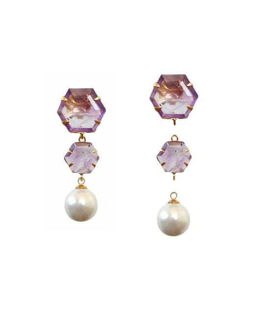 Bounkit Multicolor Boston Earrings Push Back