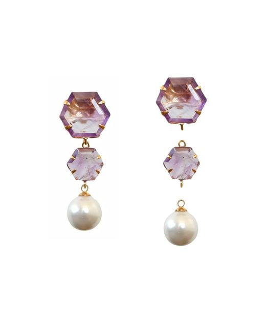Bounkit Multicolor Boston Earrings Push Back
