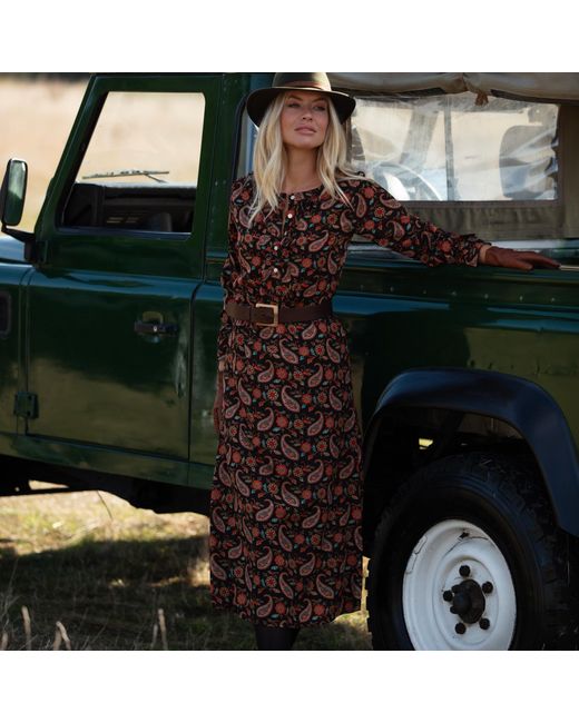 At Last Brown Meg Midi Dress