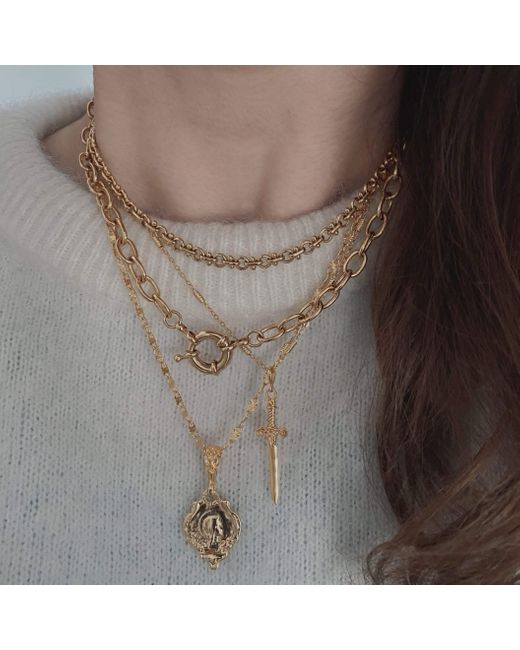 IN CAUDA VENENUM Metallic Circé Necklace