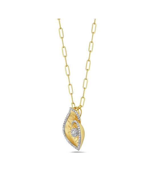 Artisan Metallic Yellow Solid Gold Diamond Designer Necklace Handmade Jewelry
