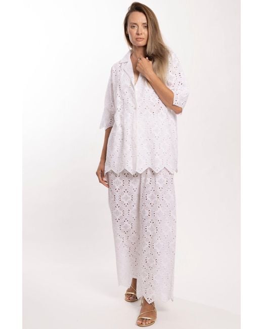 Bindu White Amara Pants