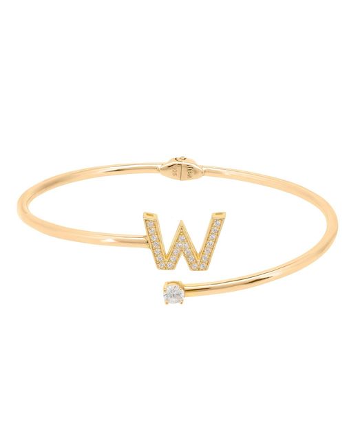 Latelita London Metallic Initial Bangle W