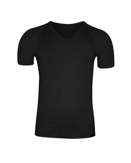 Zd - Zero Defects Black Ranglan V-Neck T-Shirt for men