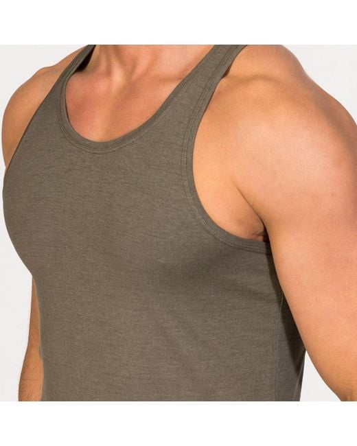 Zd - Zero Defects Gray Neptuno Tank Top Soy Fiber – Antibacterial & Lightweight Fit for men