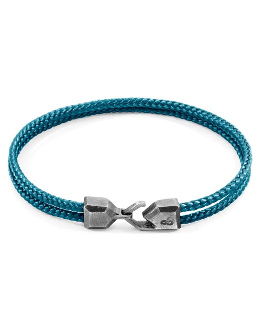 Anchor and Crew Blue Ocean Cromer & Rope Bracelet for men