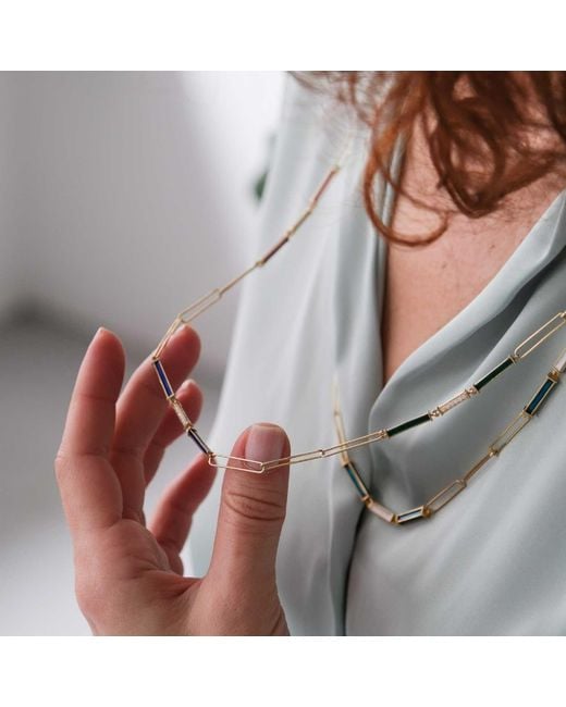 C|Nd|N by Candan Balto Metallic Megaron & Enamel Necklace