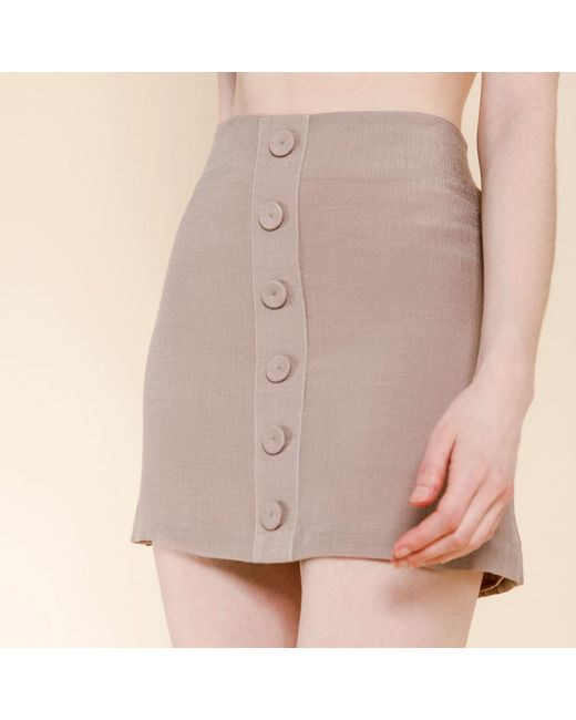 Misha Vaidya Brown Kalani Skirt