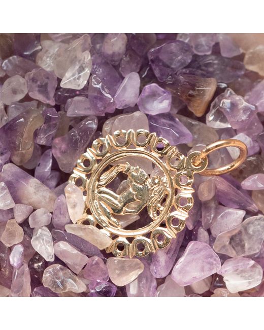 Maya Brenner Metallic Zodiac Necklace
