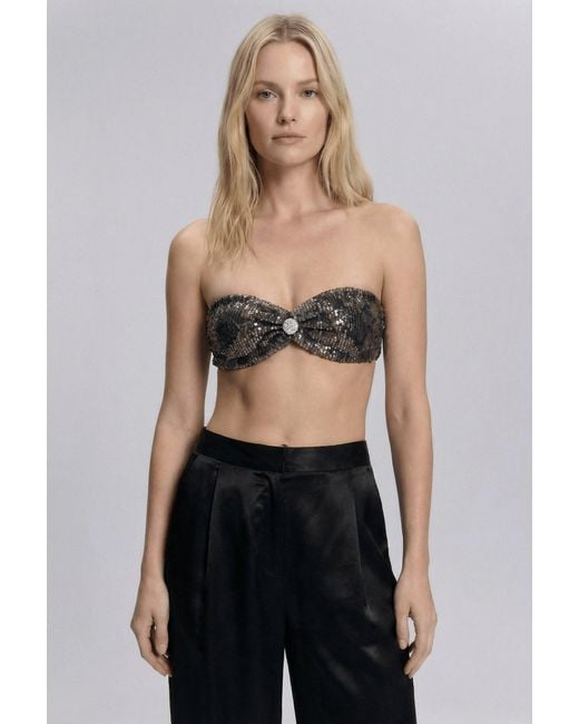 No'design Black Caterina Strapless Bustier