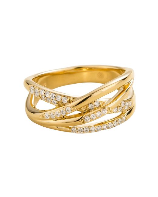 Juvetti Metallic Val Ring Diamonds Set