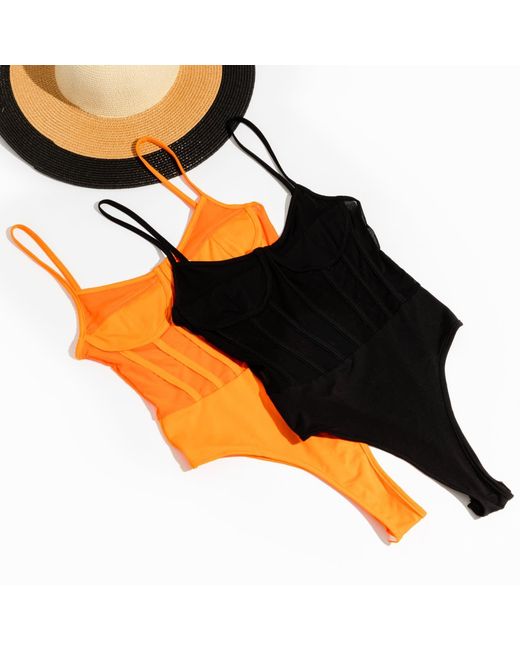 Chuks Collins Orange The Lady Liberty Bodysuit