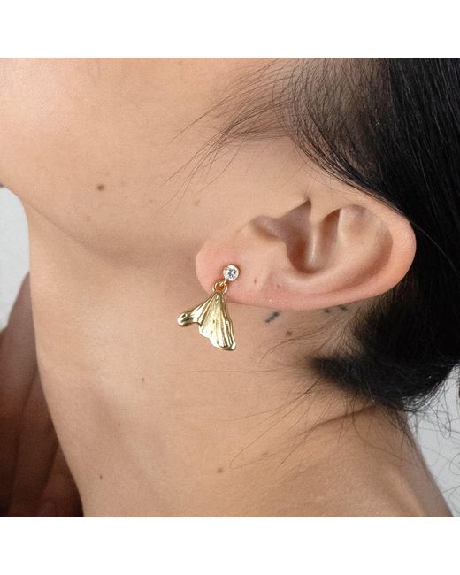 Rare Matters Jewelry Metallic Mini Mermaid Tail Earrings