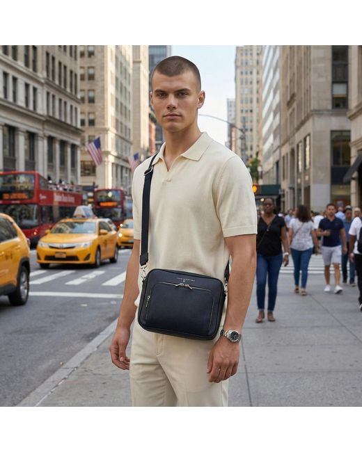 Luis Steven Blue West Side Messenger for men