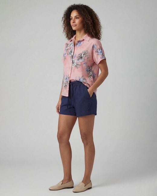 Lords of Harlech Blue Leanne Drawstring Short