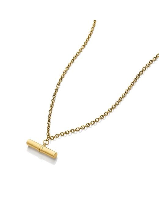 Bermuda Watch Company Metallic Maivelle Blair T-Bar Cable Chain Necklace