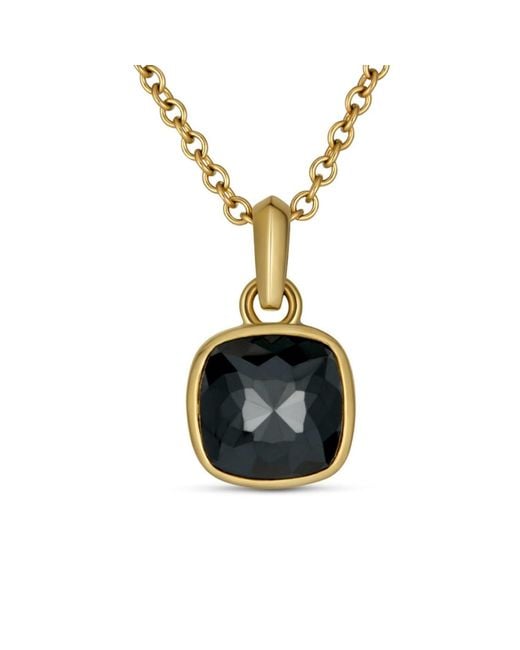 Rahul's Jewels Black Sanctum Haven Pendant -14 Karat With Genuine Diamond