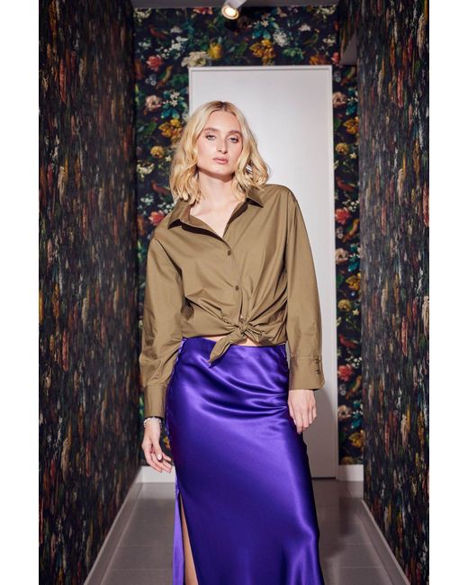Lindsay Nicholas New York Green Marcia Oversized Shirt