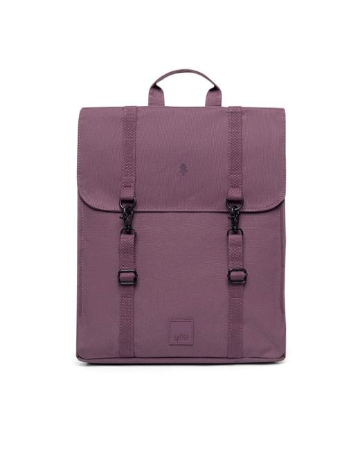 Lefrik Purple Handy Backpack Stripes