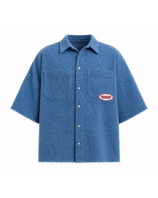 mysimplicated Blue Collar Shirt for men