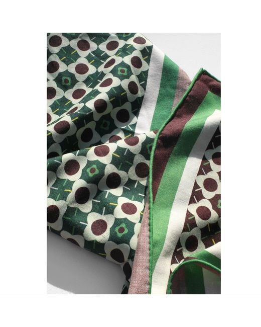 Jessie Zhao New York Black Double Sided Wool Silk Scarf Of Polka Dot Bloom