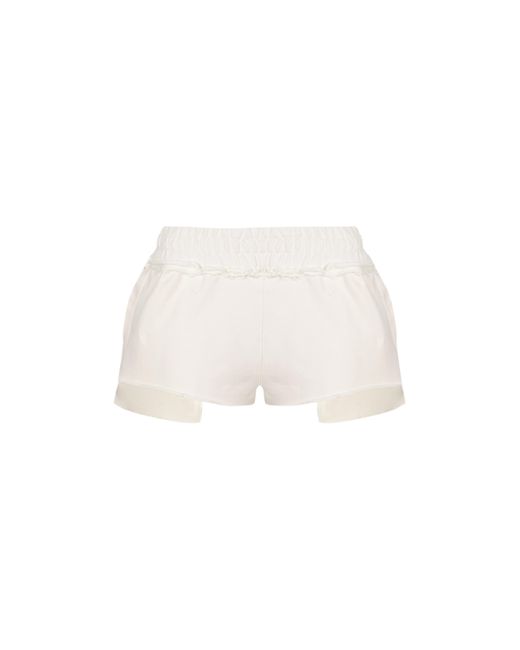 Khéla the Label White Lovestruck Shorts In Ivory