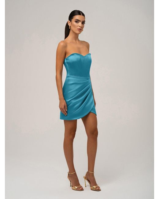 Tia Dorraine Blue A Touch Of Glamour Mini Dress