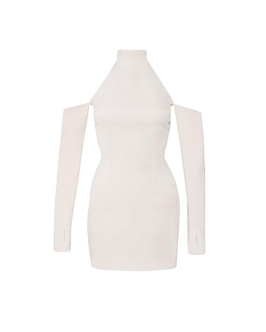 Vestiaire d'un Oiseau Libre White Wool Short Dress