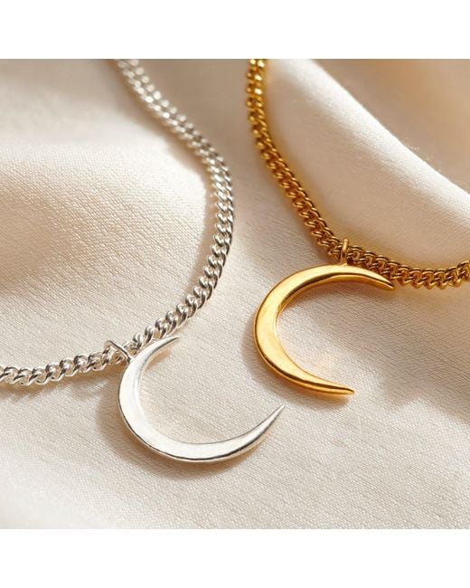 Posh Totty Designs Metallic Plated Crescent Moon Charm Bracelet