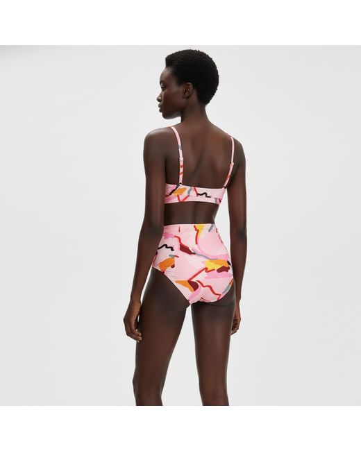 Jessie Zhao New York Pink Aurora Bloom Underwire Bikini Top