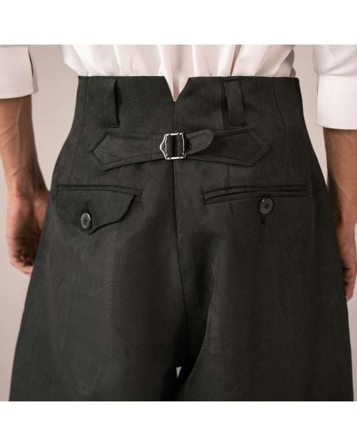 Collected Xx Black Fishtail Pants for men