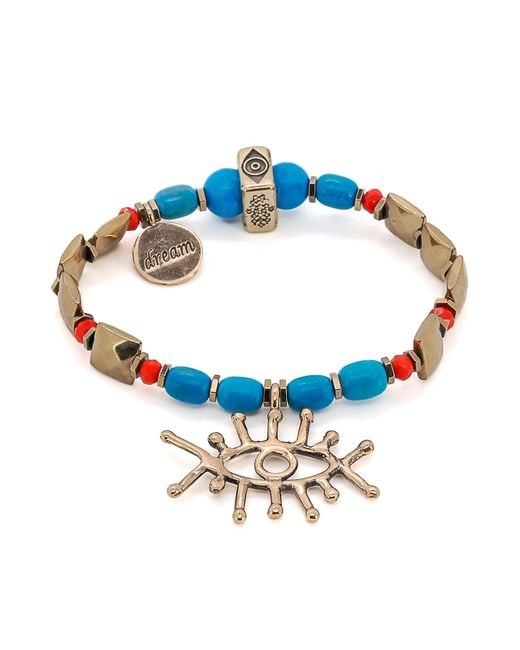 Ebru Jewelry Blue Evil Eye Dream Beaded Bracelet