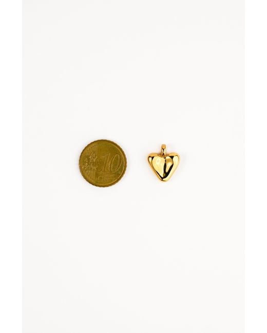 Zynnia Collective Metallic Puffy Heart Charm