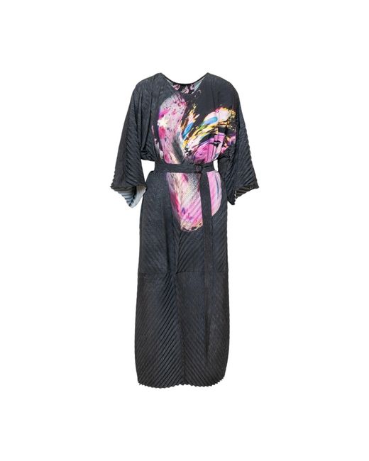 ARTISTA Blue Ruben Pleated Maxi Dress