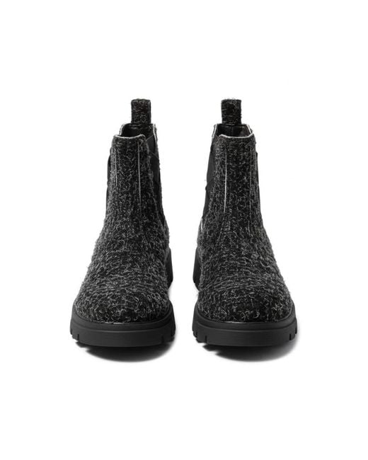 By Virgo Black Alona Handcrafted Mohair Leather Boot