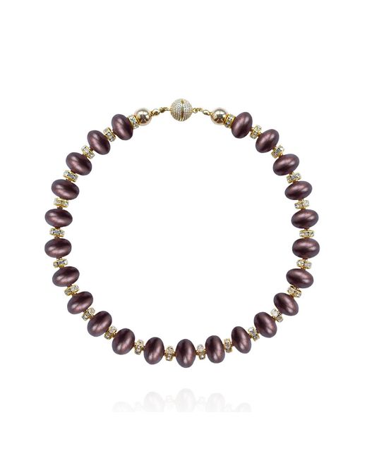 Saule Label Metallic Mika Necklace