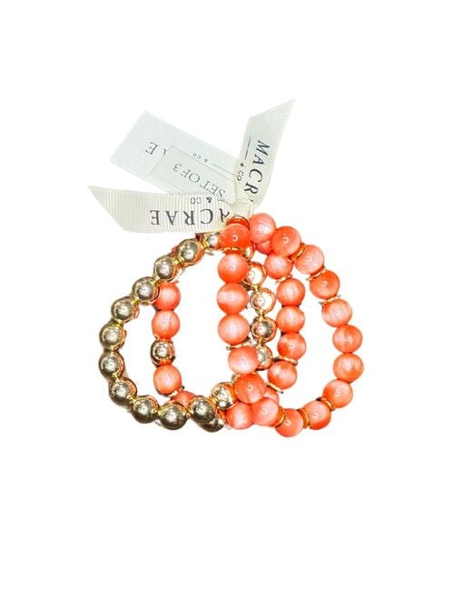 MacRae & Co Orange Spring Bracelet Set