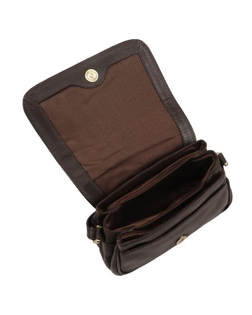 Lloyd Baker Brown Amritsar Leather Crossbody Bag