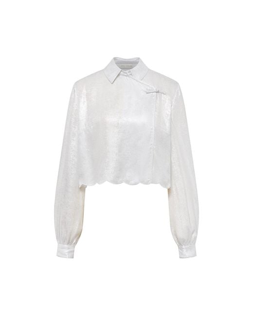 Emma Wallace White Chen Blouse