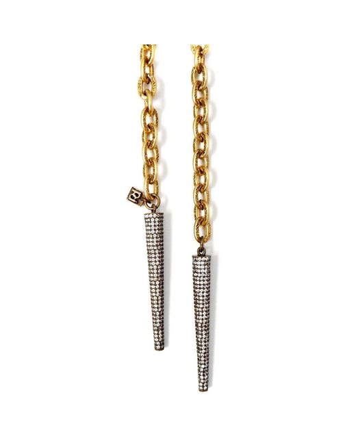 Persia Dona Jewelry Metallic Double Spikes Necklace