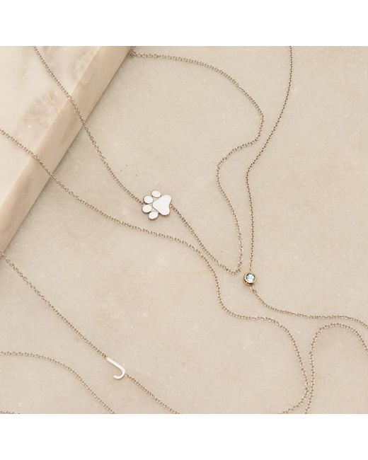Maya Brenner Metallic 14K Asymmetrical Charm Necklace