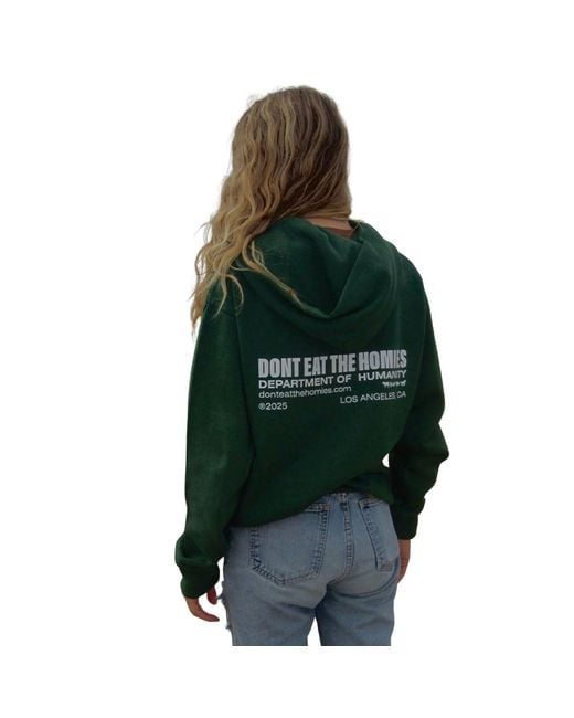 Dont Eat the Homies Green Department Of Humanity Hoodie